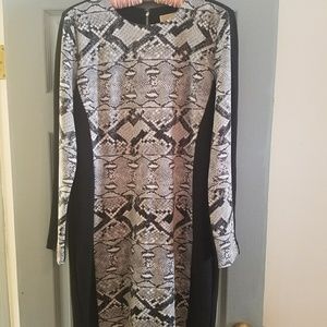 Beautiful Michael Kors snake skin pattern dress.